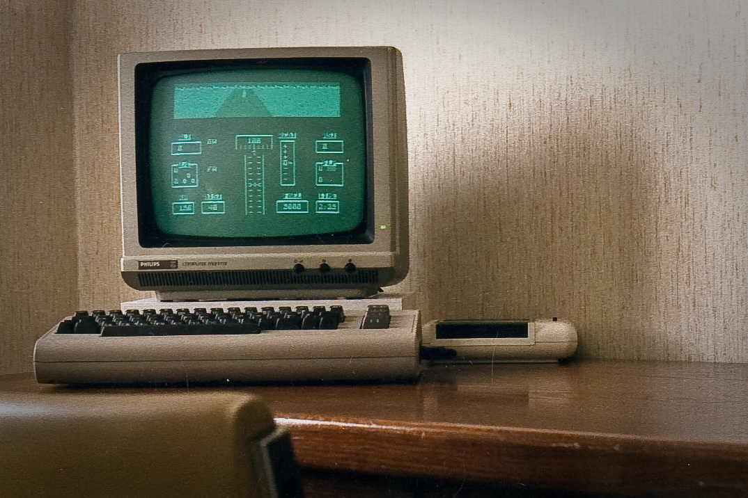 A Commodore 64 personal computer, an example of the home computers people could program