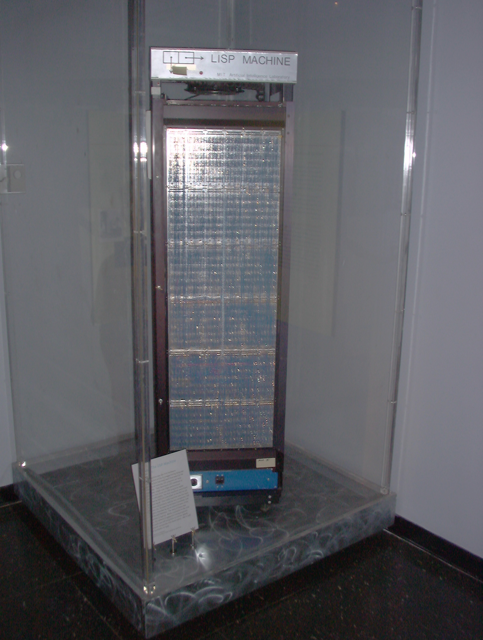 A Lisp machine on display at the MIT Museum, representing hardware built for Lisp software and early AI work